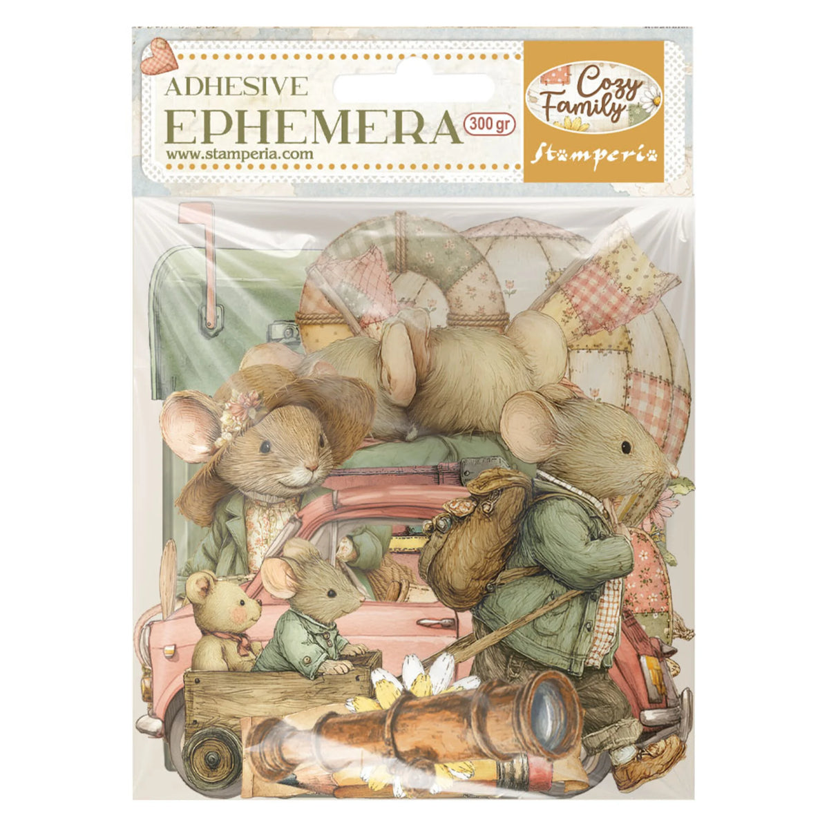 Stamperia  - Cozy Family - Adhesive Ephemera