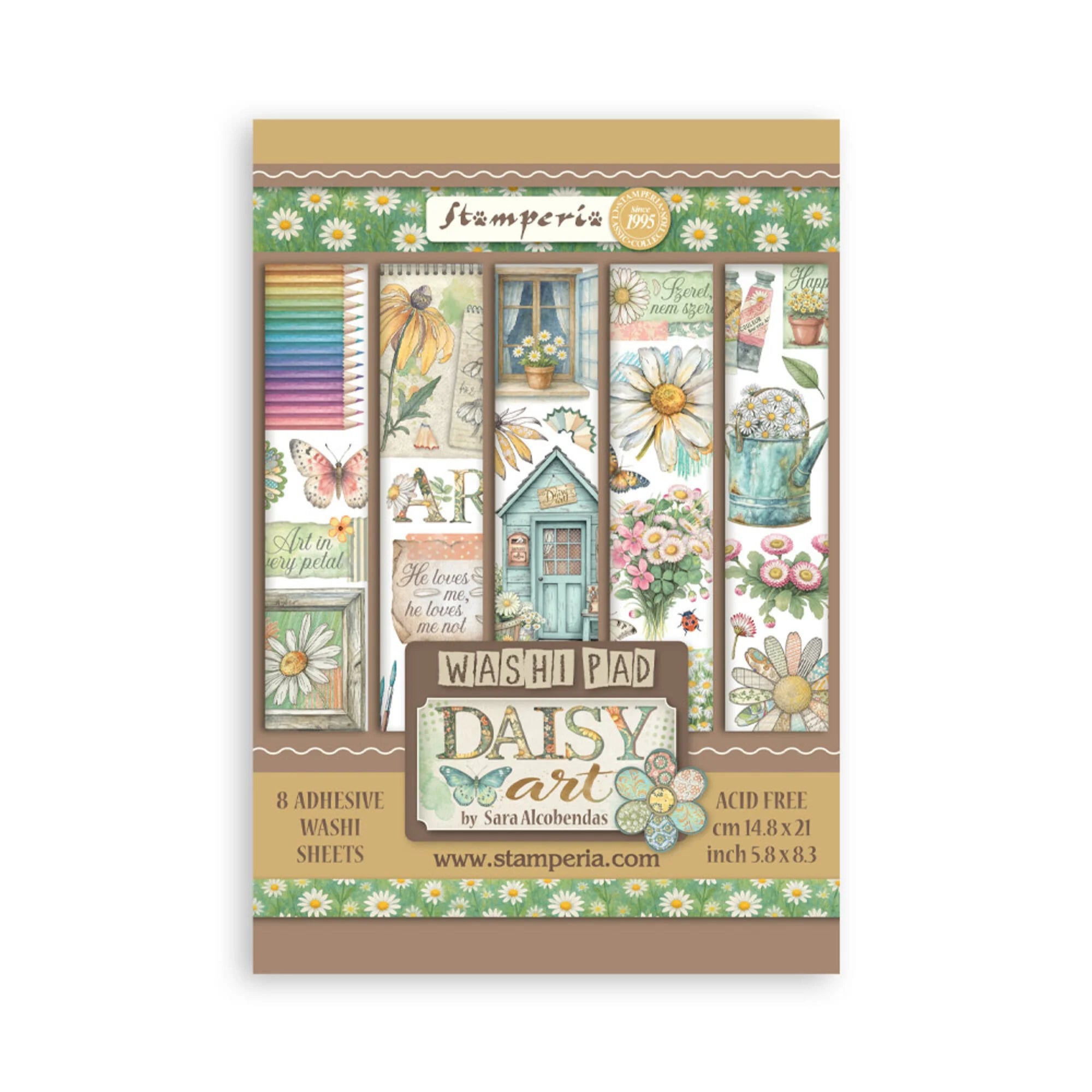 Stamperia - Daisy Art - Washi Pad A5