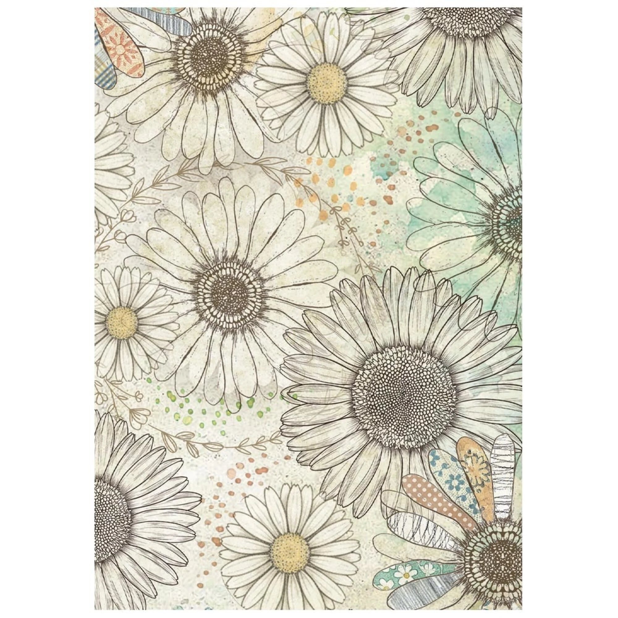 Stamperia - Daisy Art - Mini Rice Paper - Rice Paper pack  A6