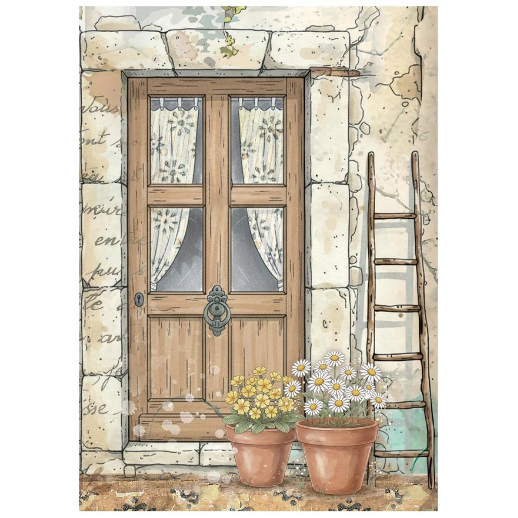 Stamperia - Daisy Art - Mini Rice Paper - Rice Paper pack  A6