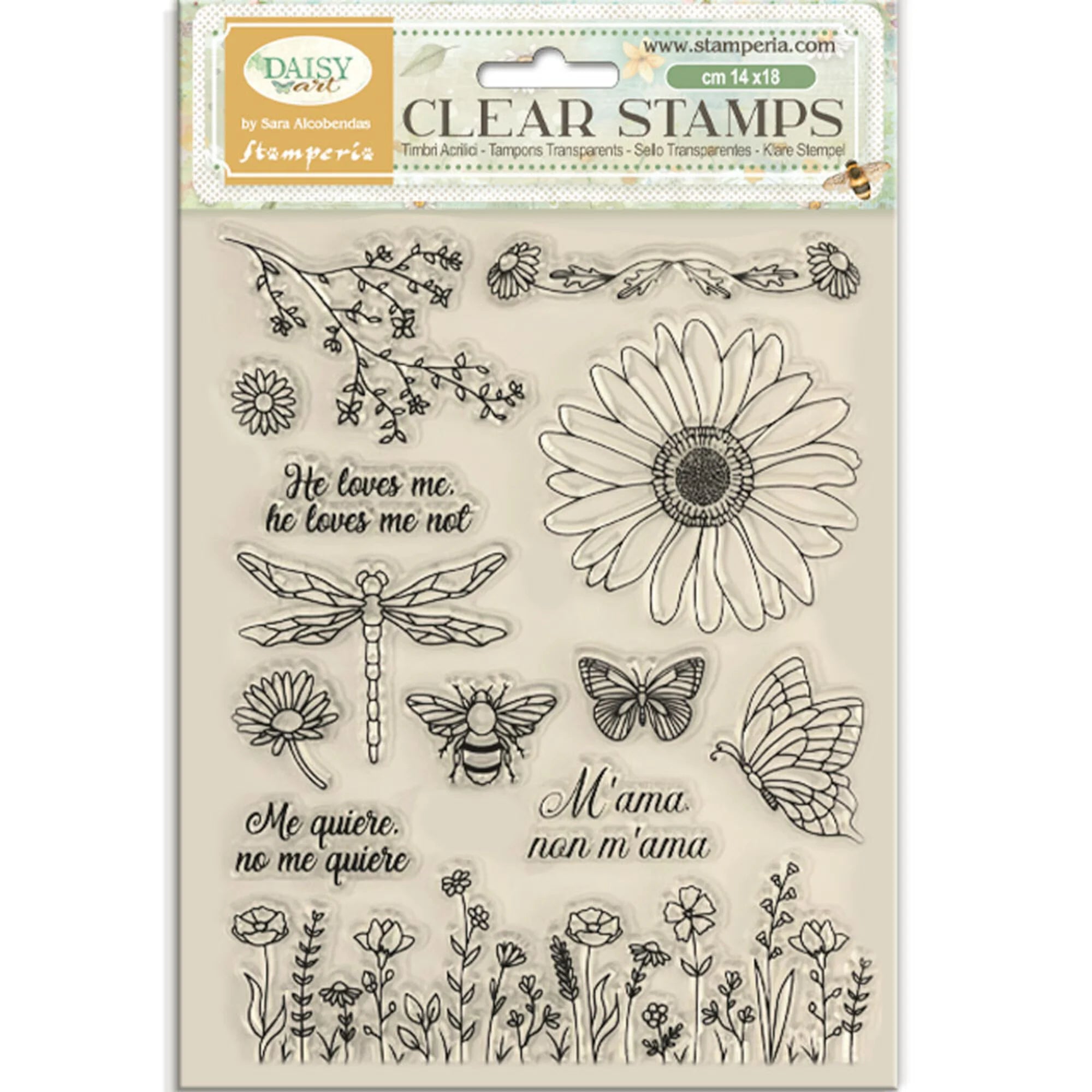 Stamperia - Daisy Art - Clear Stamp