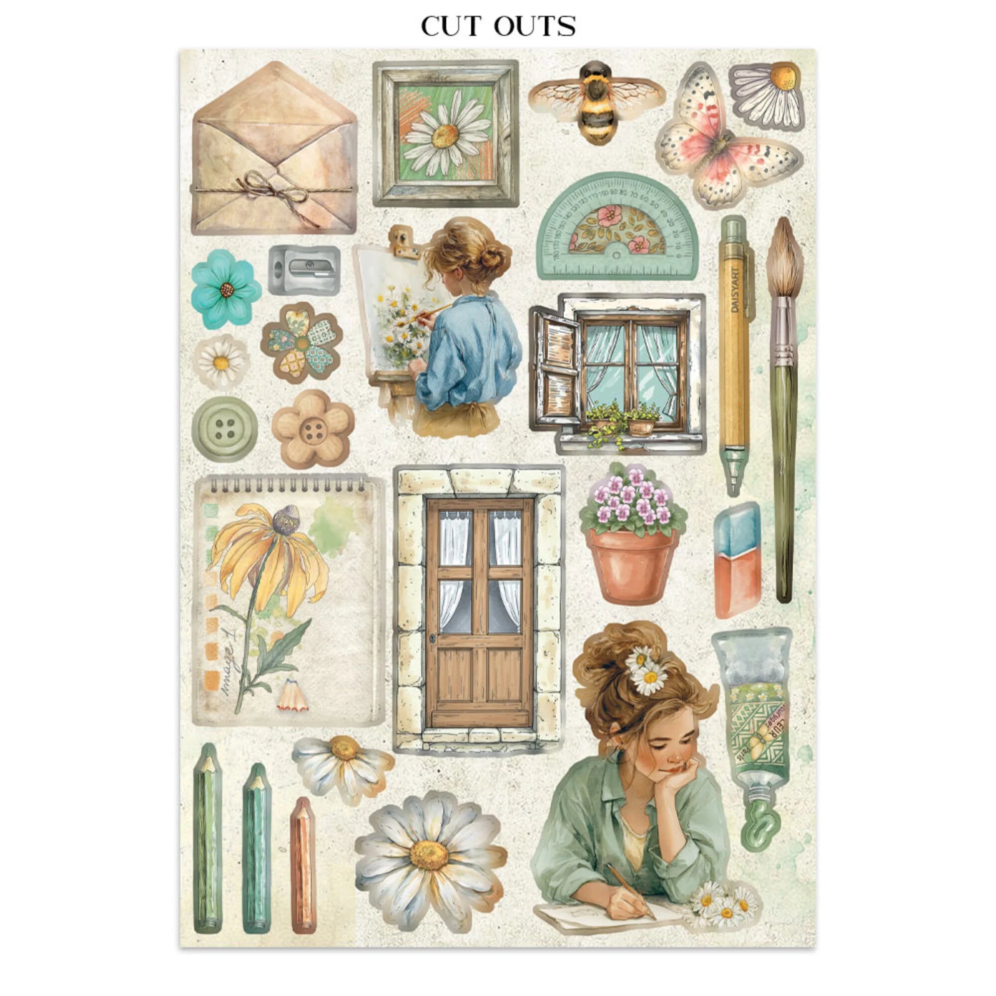 Stamperia - Junk Journal - Daisy Art