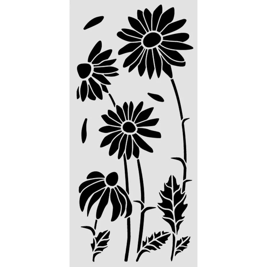 Stamperia - Daisy Art - Stencil - Daisies - 12x25cm
