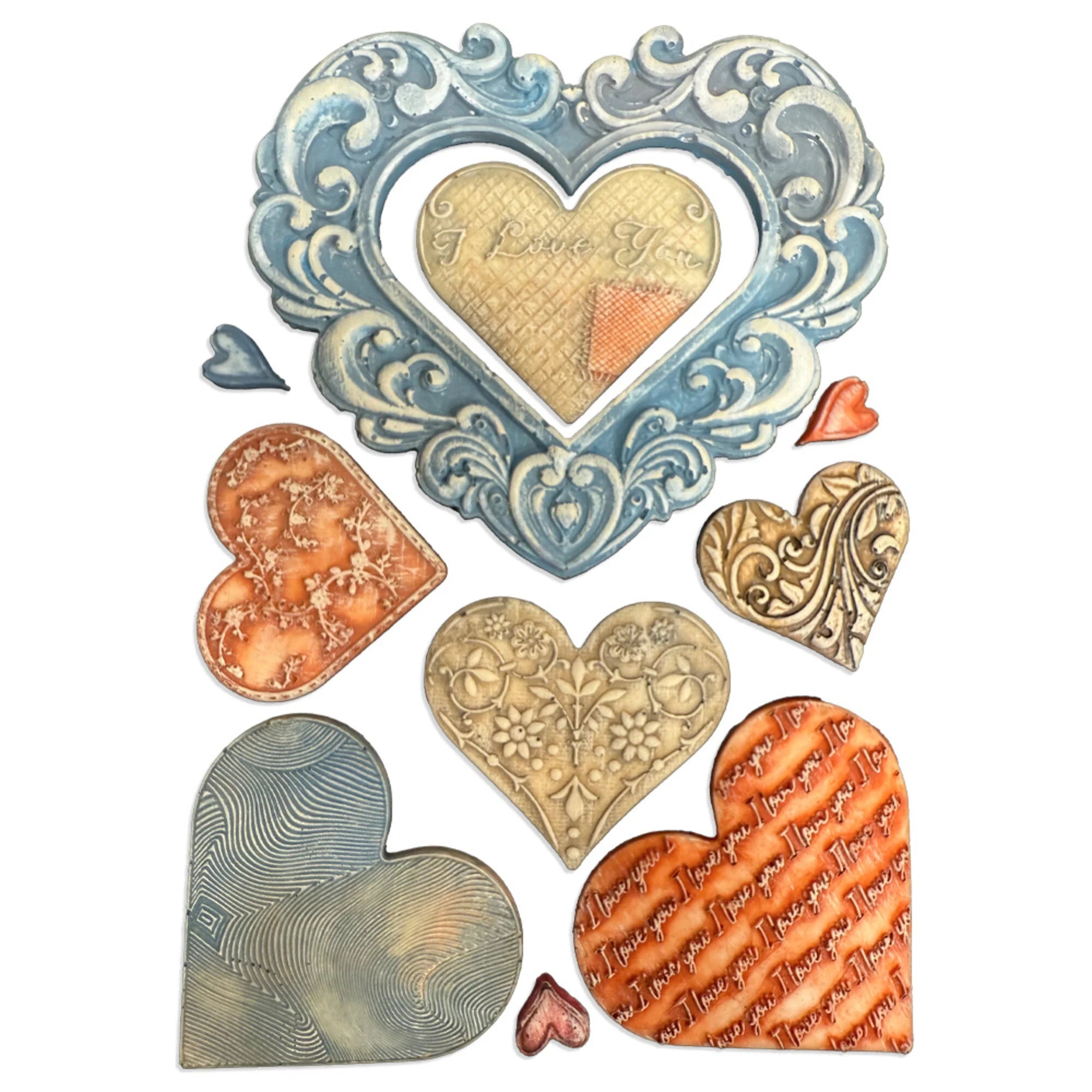Stamperia  - Family - Silicon Mould - Hearts