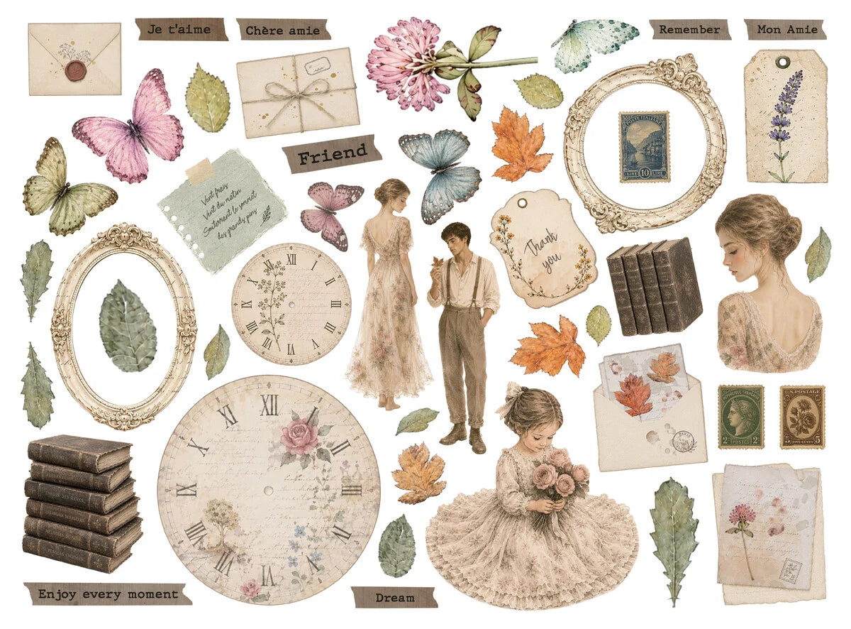 Stamperia  - Flowers and Poems - Die Cuts