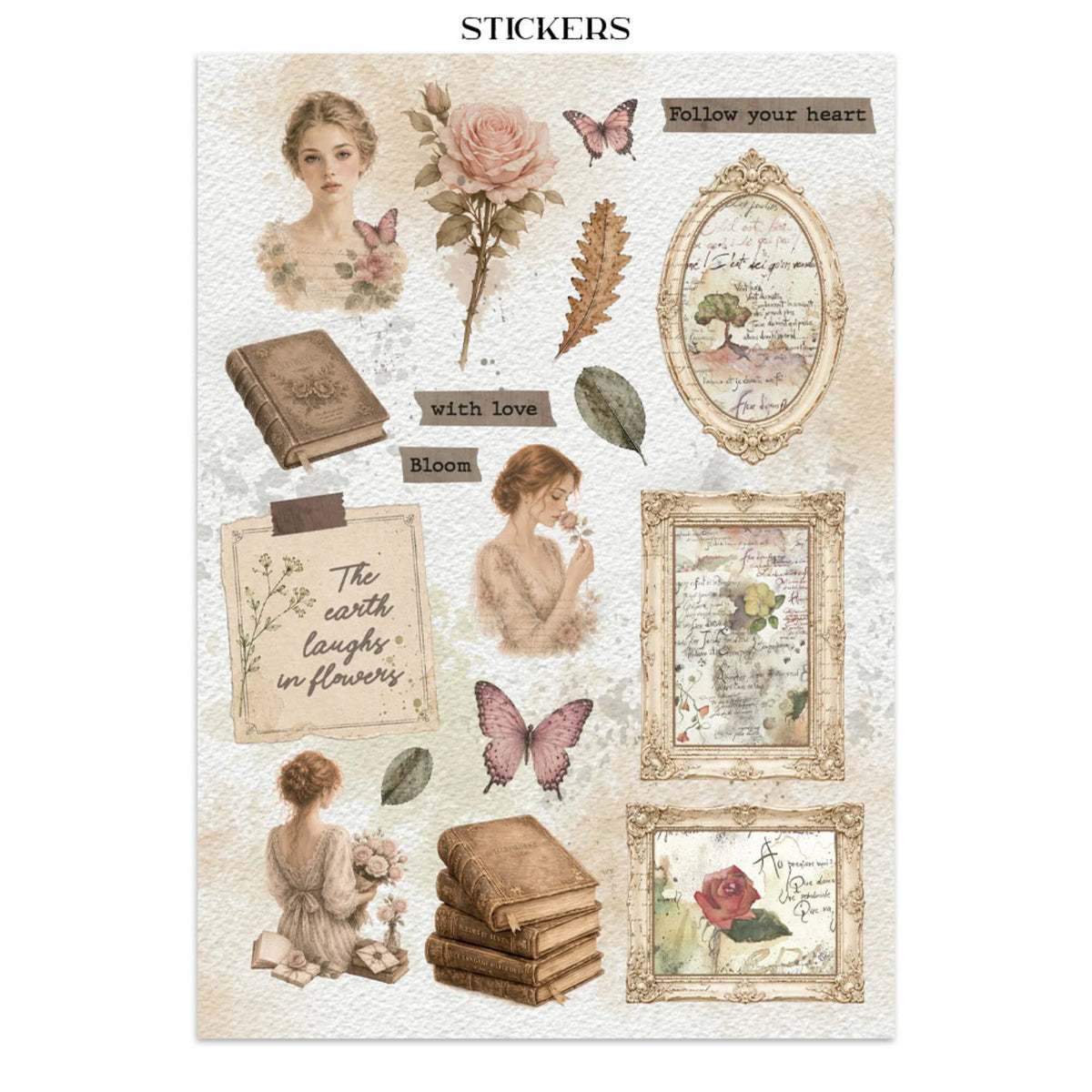 Stamperia - Junk Journal - Flowers and Poems - A4