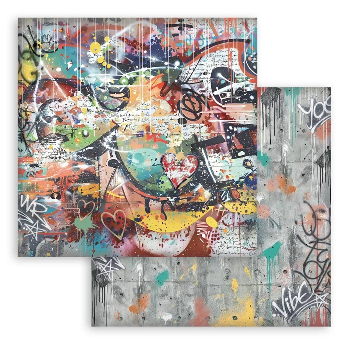 Stamperia - Furry Friends 2 - Maxi Background Selection - Paper Pad - 8 x 8"