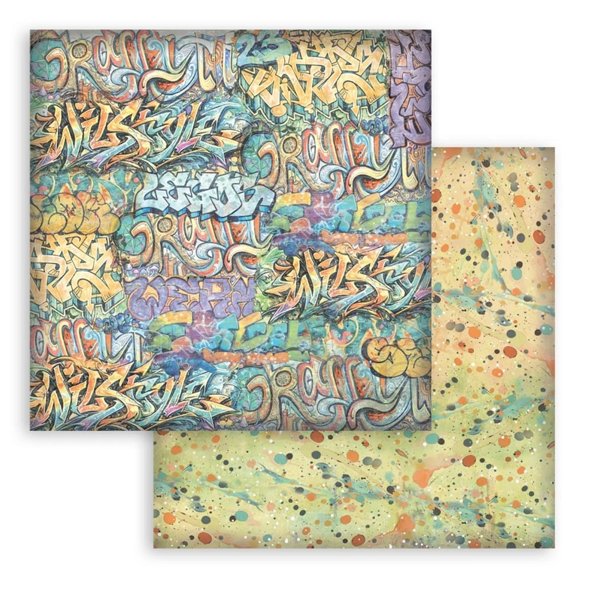 Stamperia - Furry Friends 2 - Maxi Background Selection - Paper Pad - 8 x 8"