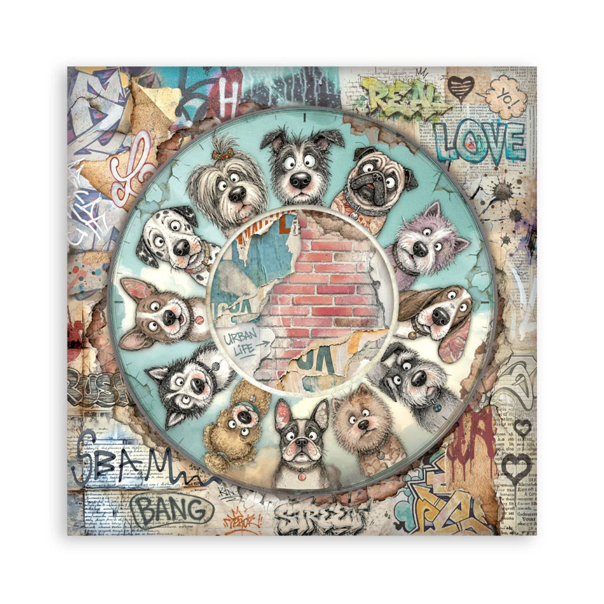 Stamperia - Furry Friends 2 - (Single Face) Paper Pad (22ark)  - 8 x 8"