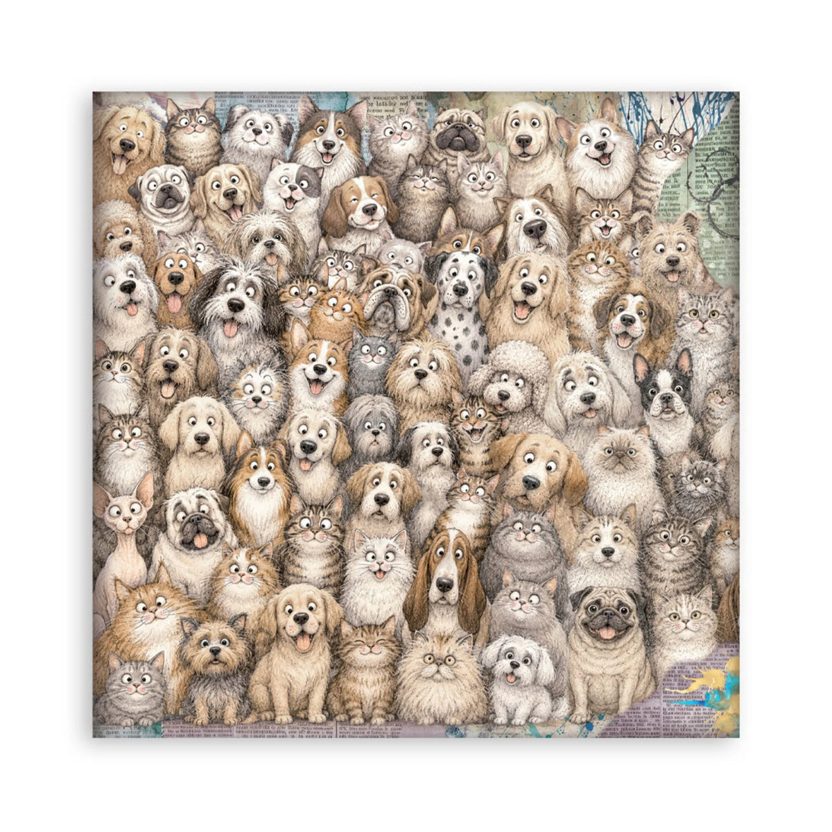 Stamperia - Furry Friends 2 - (Single Face) Paper Pad (22ark)  - 8 x 8"