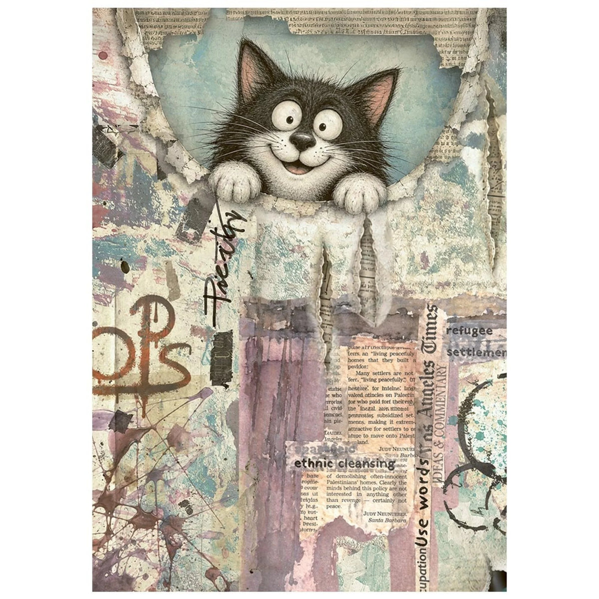 Stamperia - Furry Friends 2 - A6 Mini Rice Paper Selection by Antonis Tzanidakis
