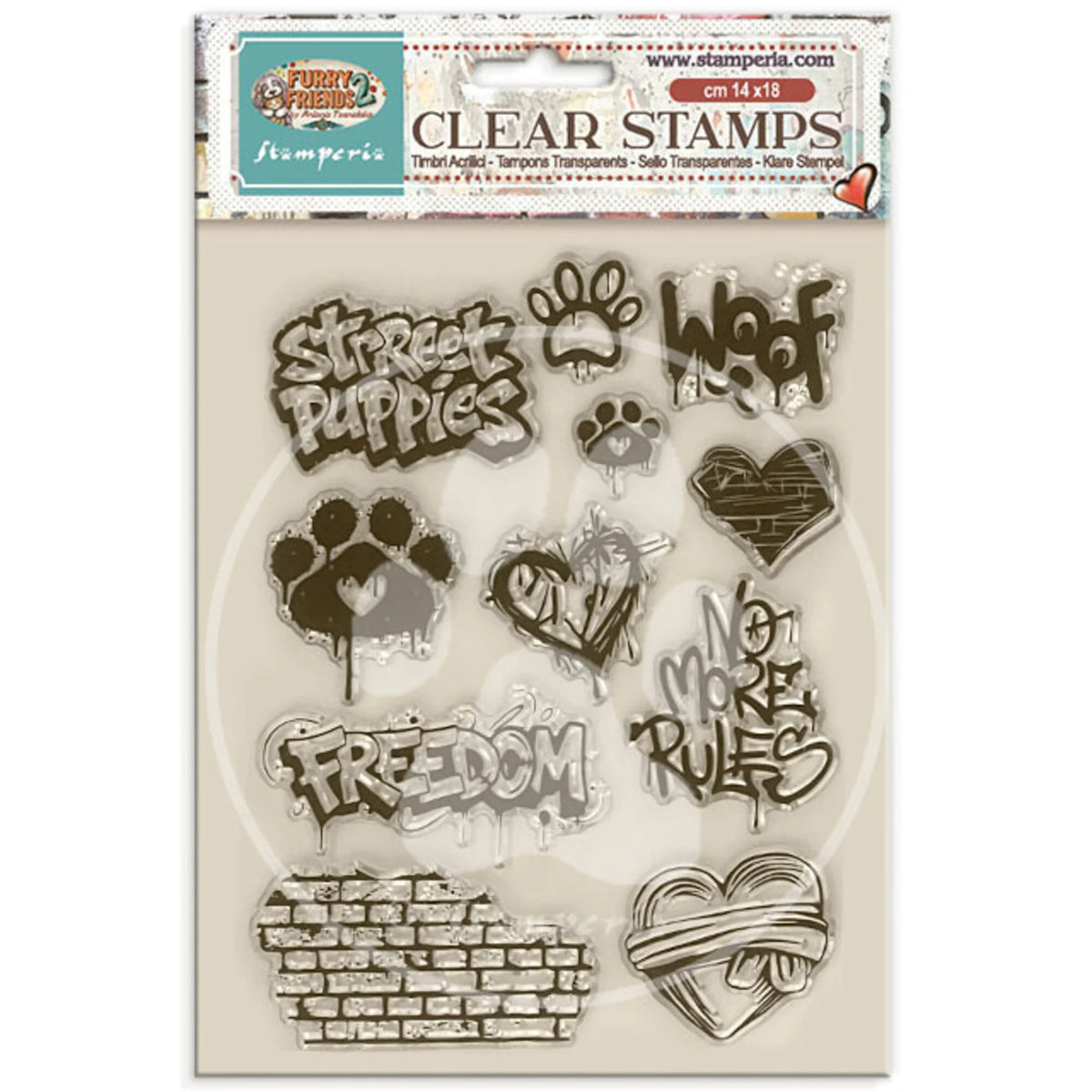Stamperia - Furry Friends 2 Clear Stamps by Antonis Tzanidakis