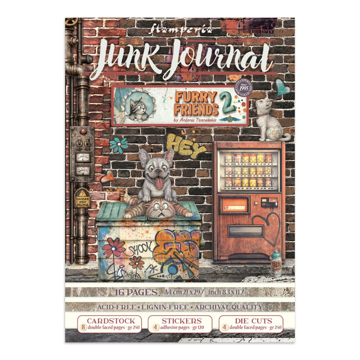 Stamperia - Furry Friends 2 - Art Journaling Selection