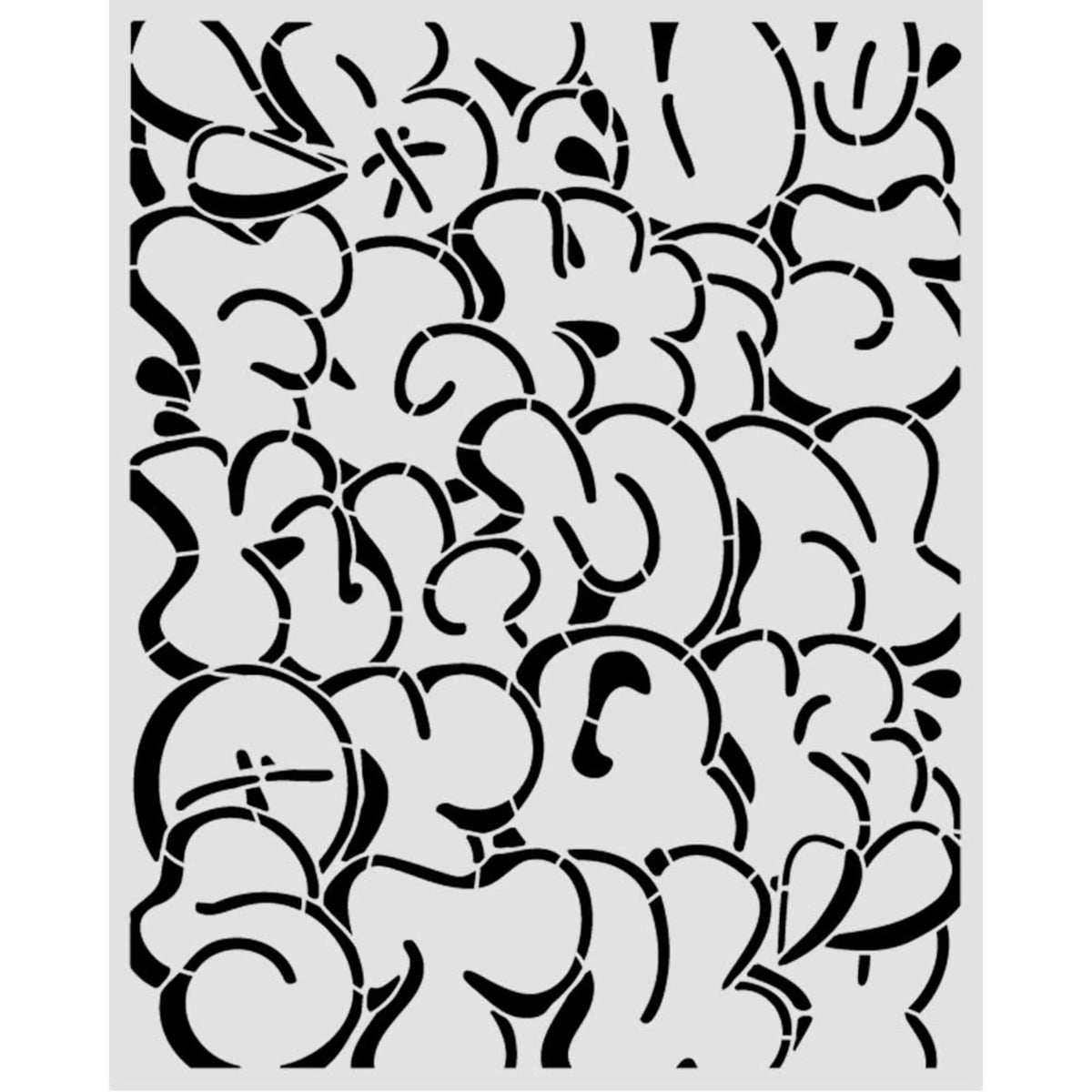 Stamperia - Furry Friends 2 - Thick Stencils 20x25cm - Pop Art Pattern by Antonis Tzanidakis