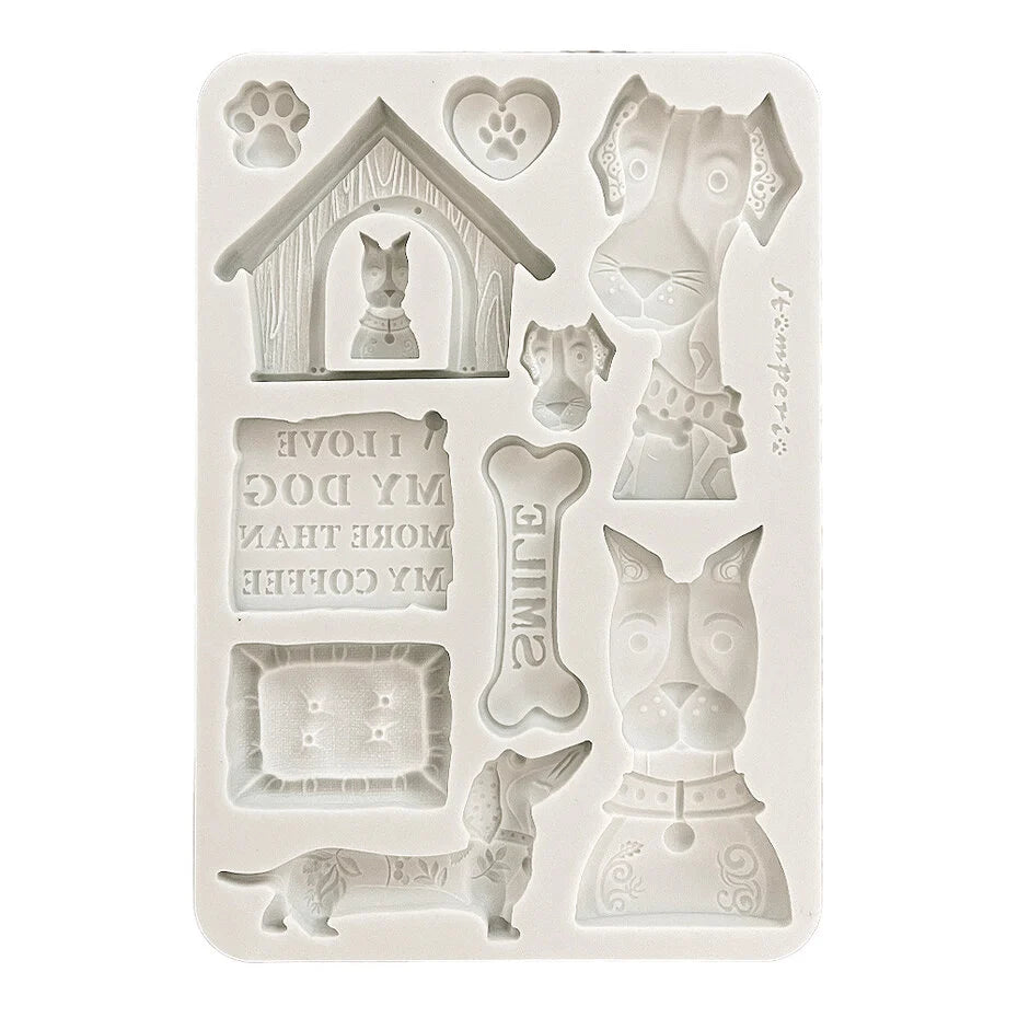 Stamperia - Silicon Mould - Furry Friends - I Love my Dog