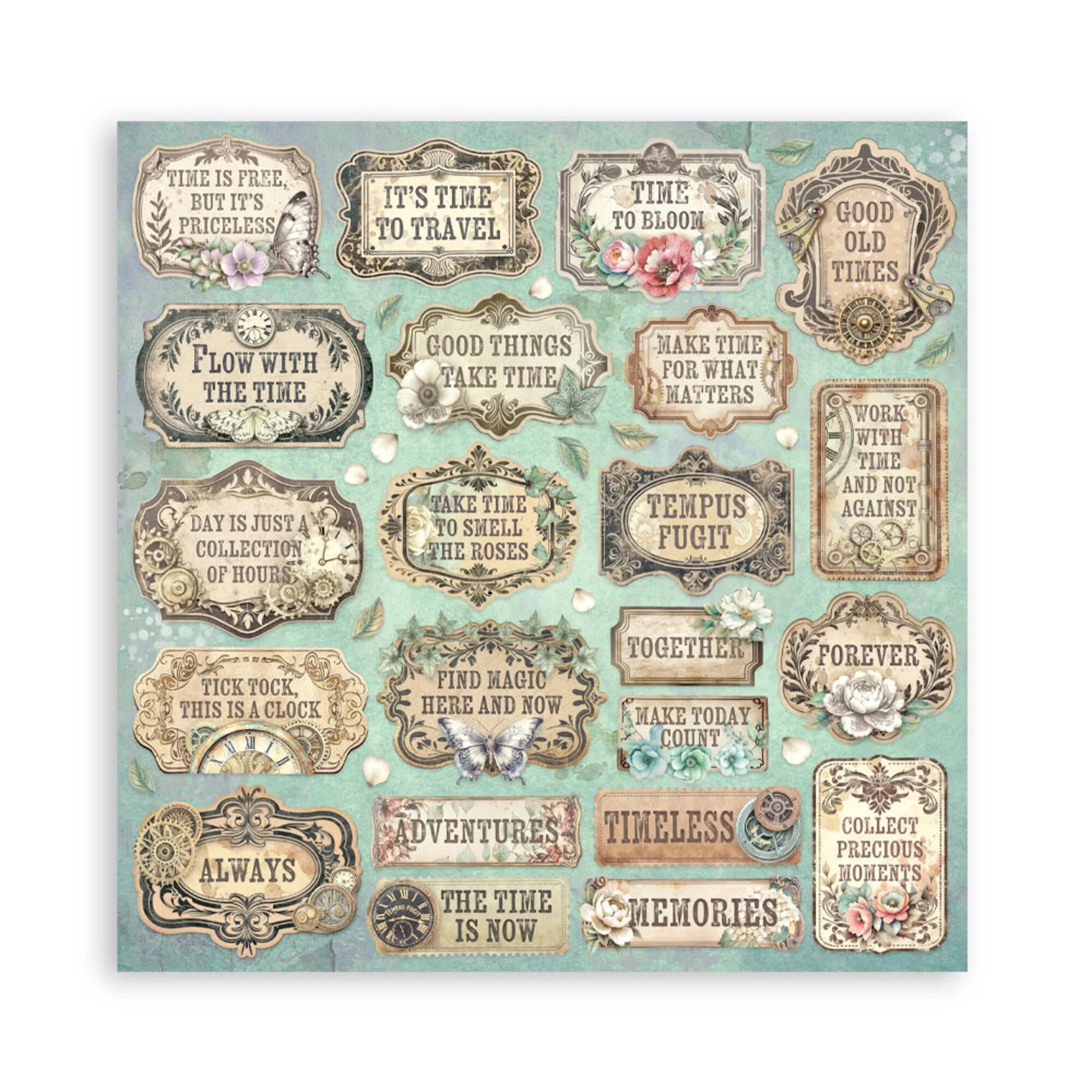 Stamperia  - Gardens of time - Paper Pad 12 x 12" (10ark)