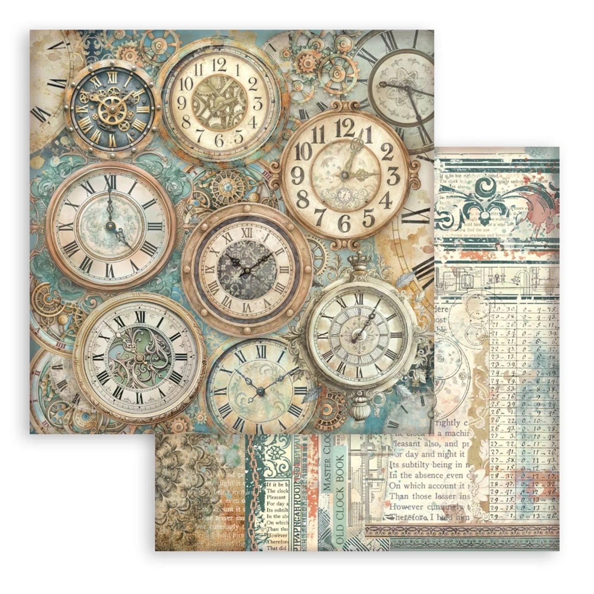 Stamperia - Gardens of time - Background Selection - Paper Pad - 12 x 12"