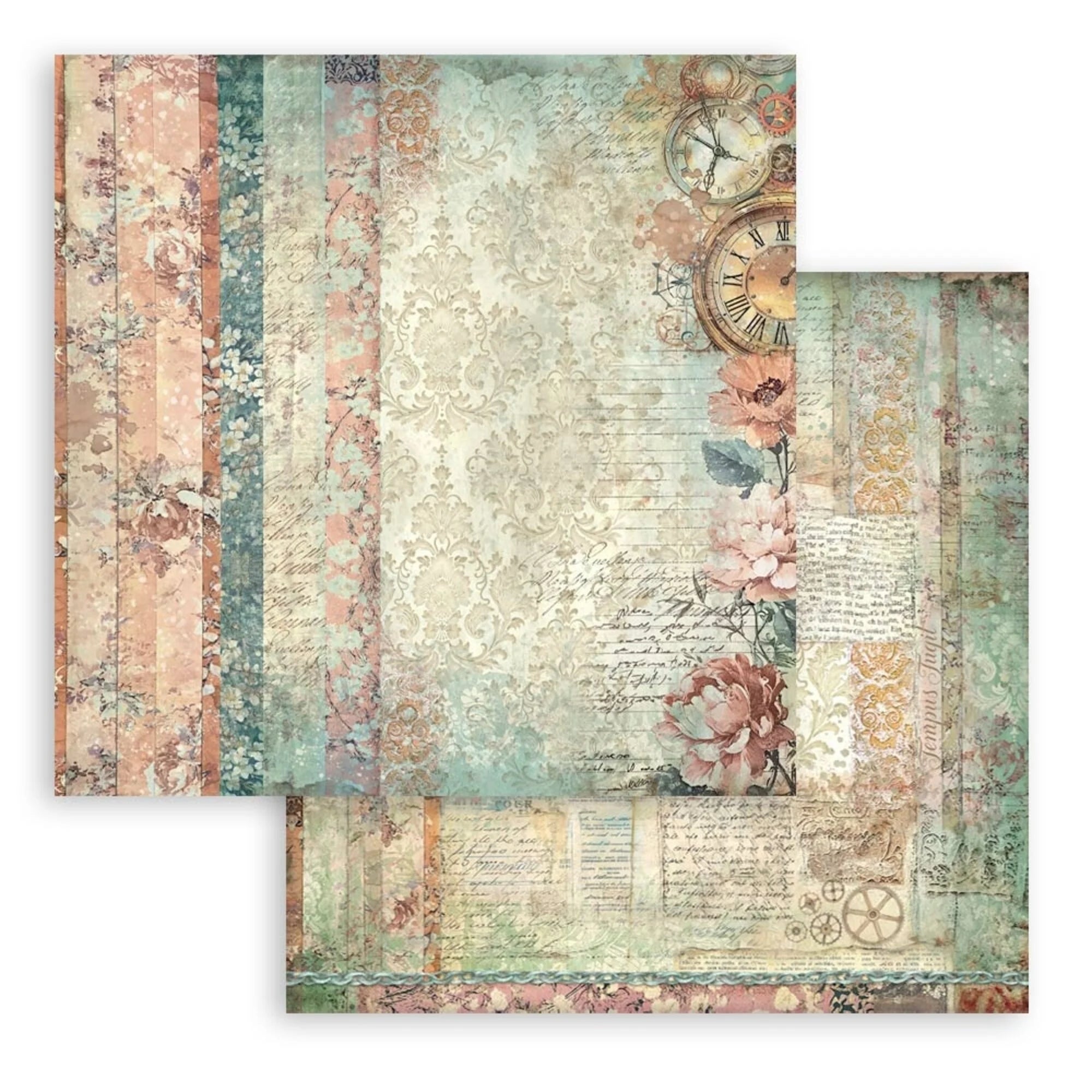 Stamperia - Gardens of time - Background Selection - Paper Pad - 12 x 12"