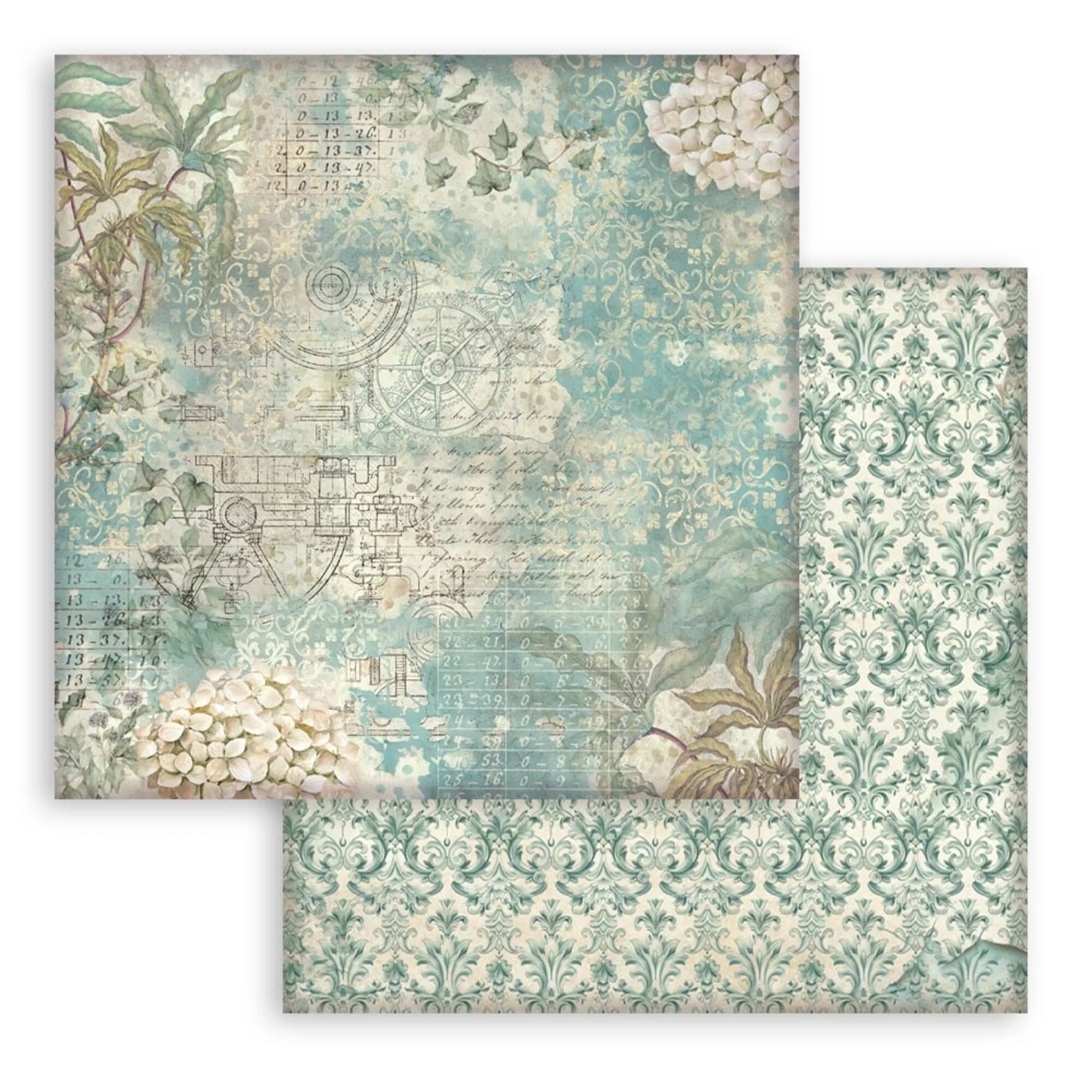 Stamperia - Gardens of time - Background Selection - Paper Pad - 12 x 12"