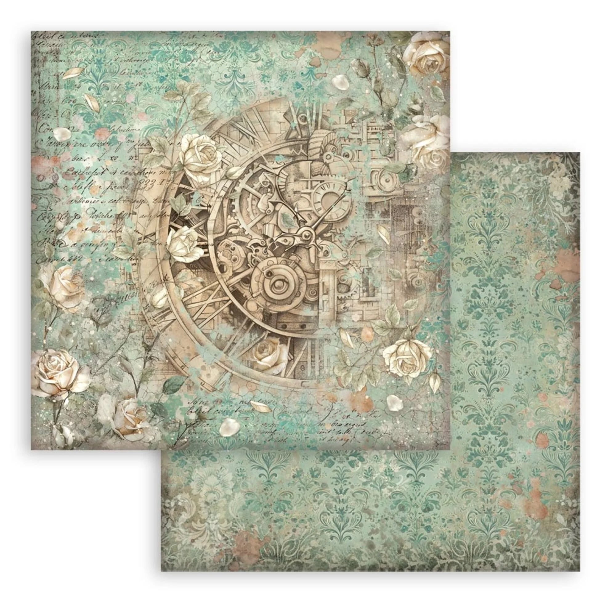 Stamperia  - Gardens of time - Background Selection Paper Pad 8 x 8" (10ark)