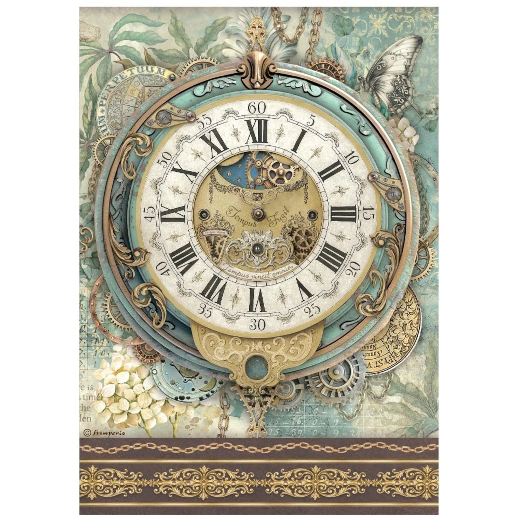 Stamperia - Gardens of Time - Rice Paper Selection A4