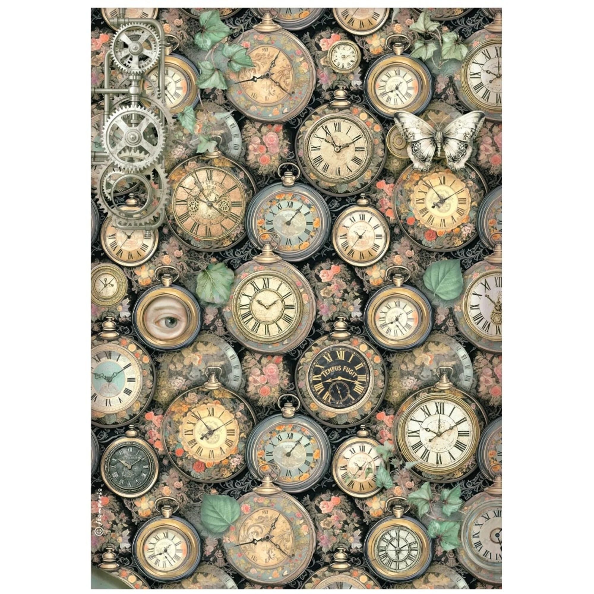 Stamperia - Gardens of Time - Rice Paper Selection A4