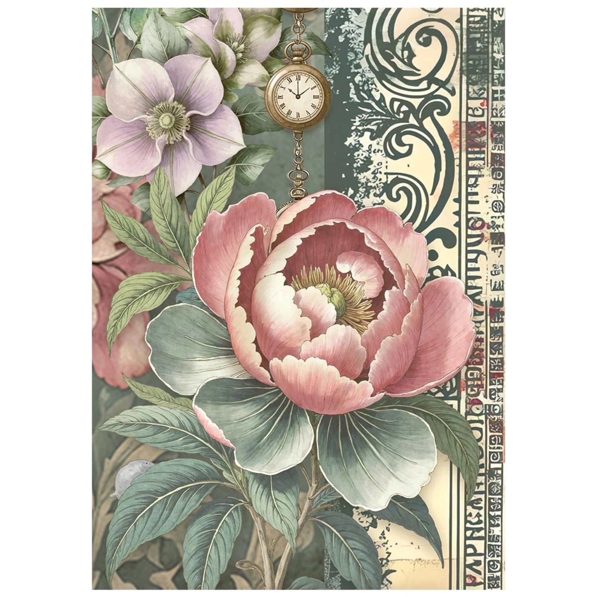 Stamperia - Gardens of Time - Mini Rice Paper - A6
