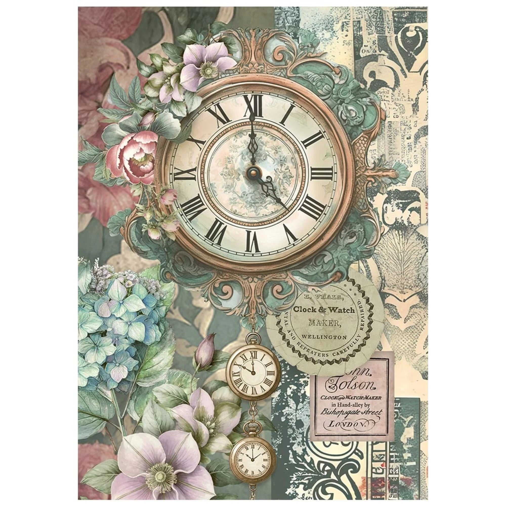 Stamperia - Gardens of Time - Mini Rice Paper - A6