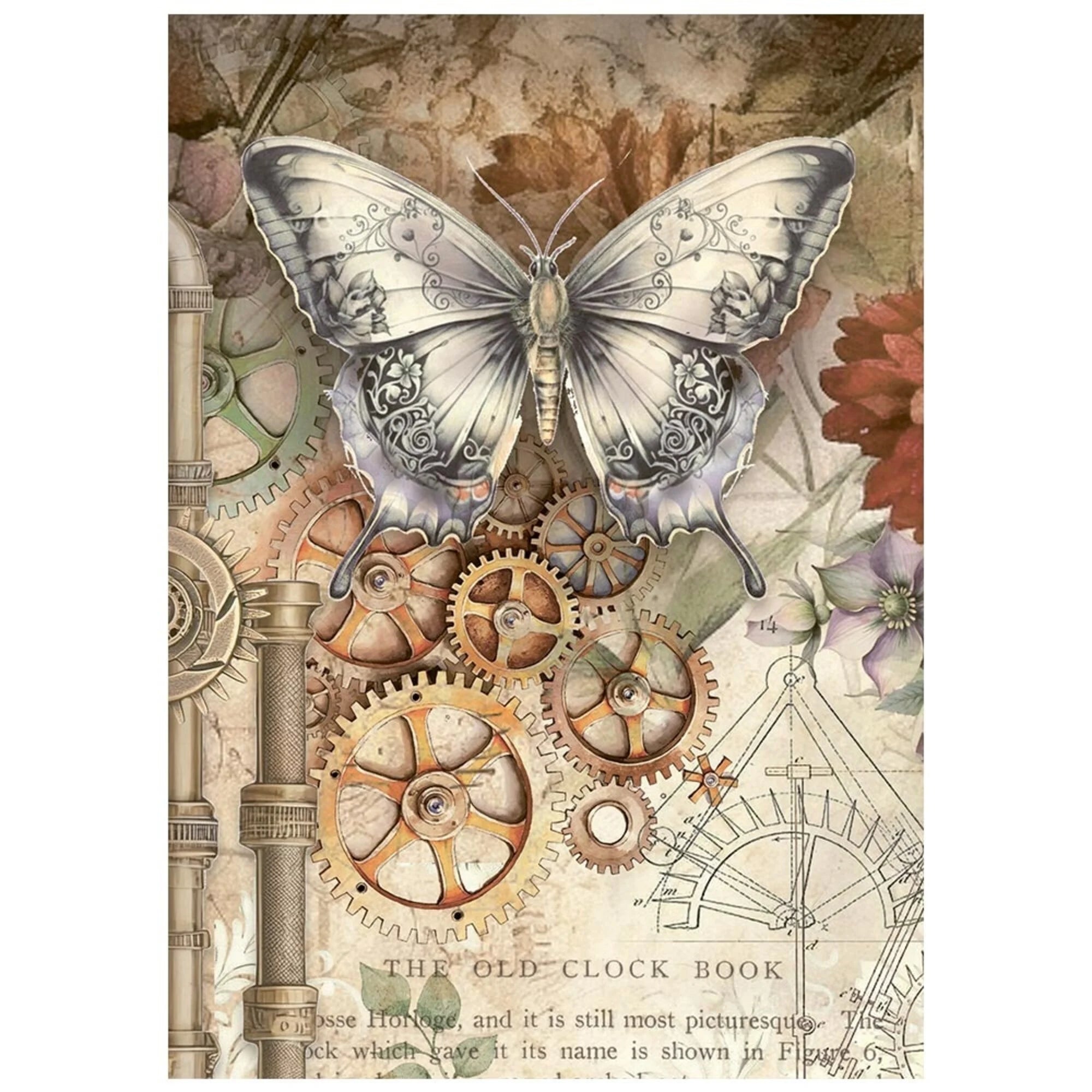 Stamperia - Gardens of Time - Mini Rice Paper - A6