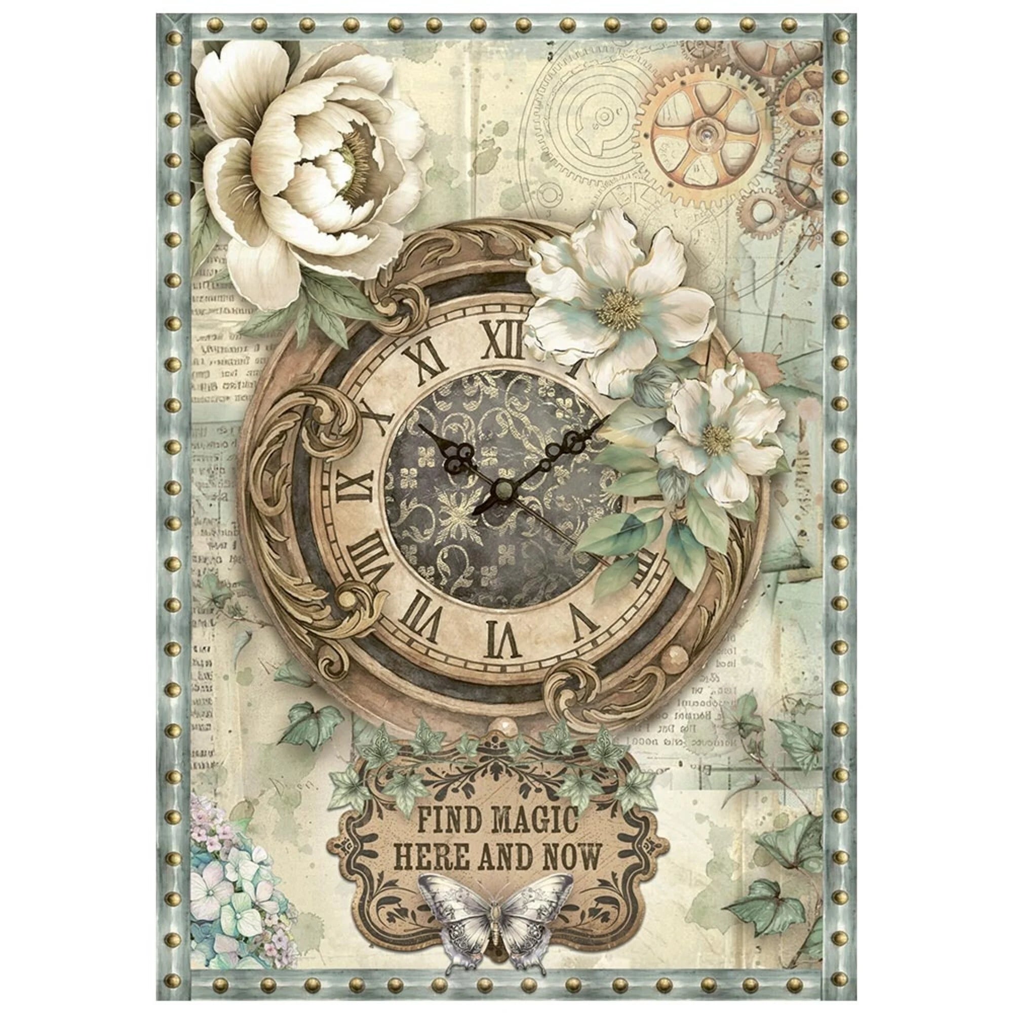 Stamperia - Gardens of Time - Mini Rice Paper - A6