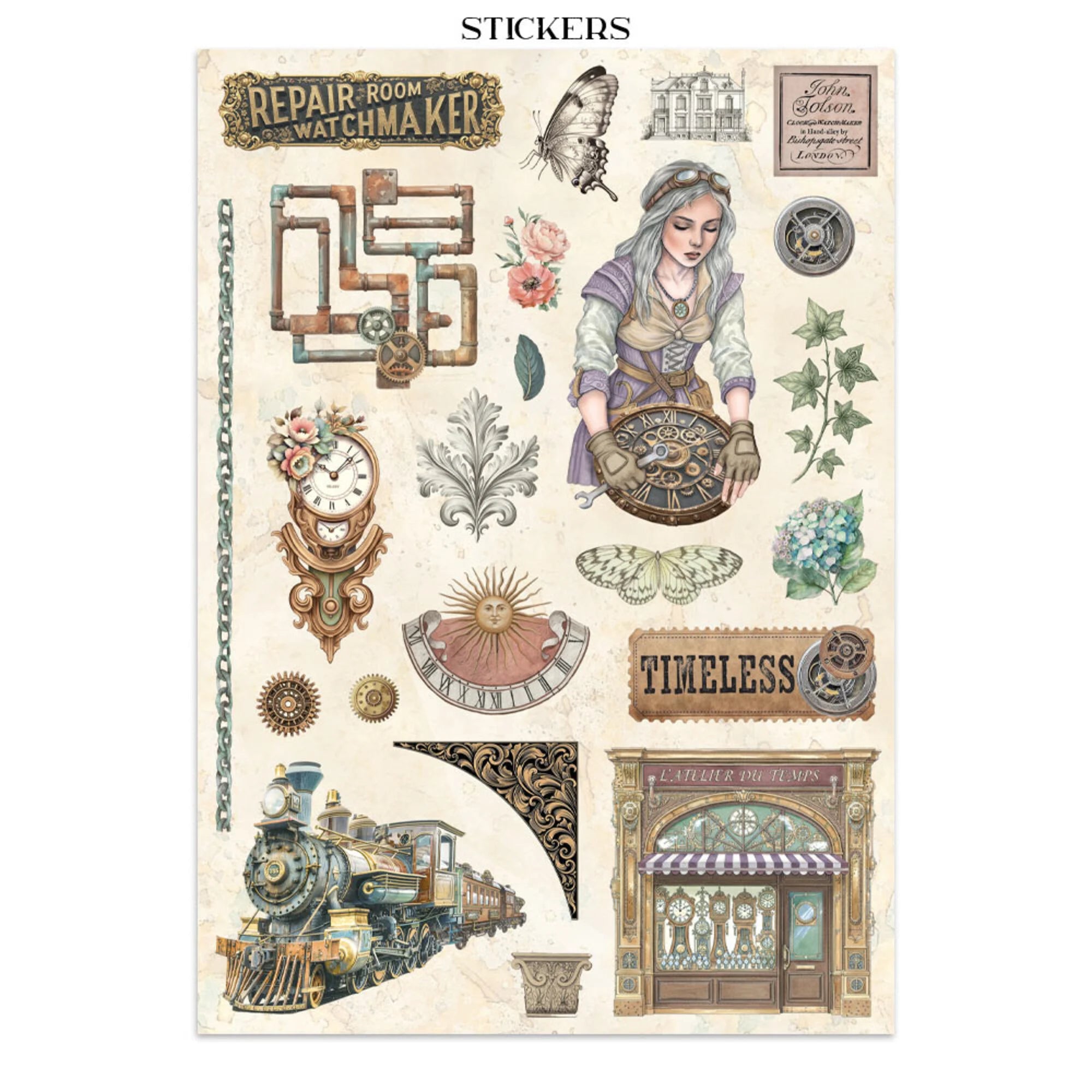 Stamperia - Junk Journal - Gardens of TIme - A4
