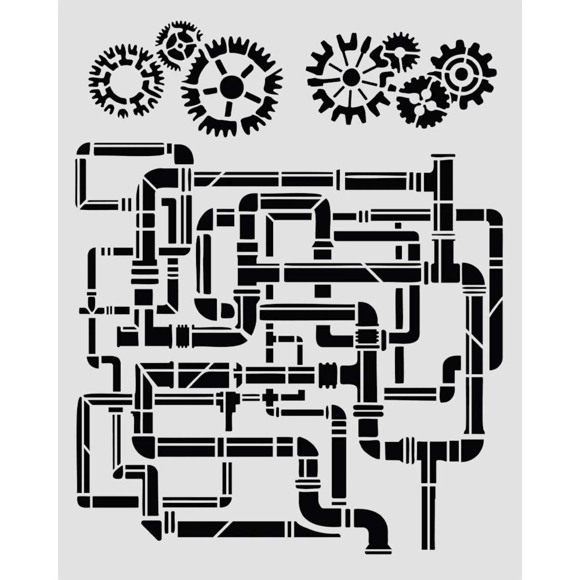 Stamperia - Gardens of time - Thick Stencil 20x25 cm - Tubes