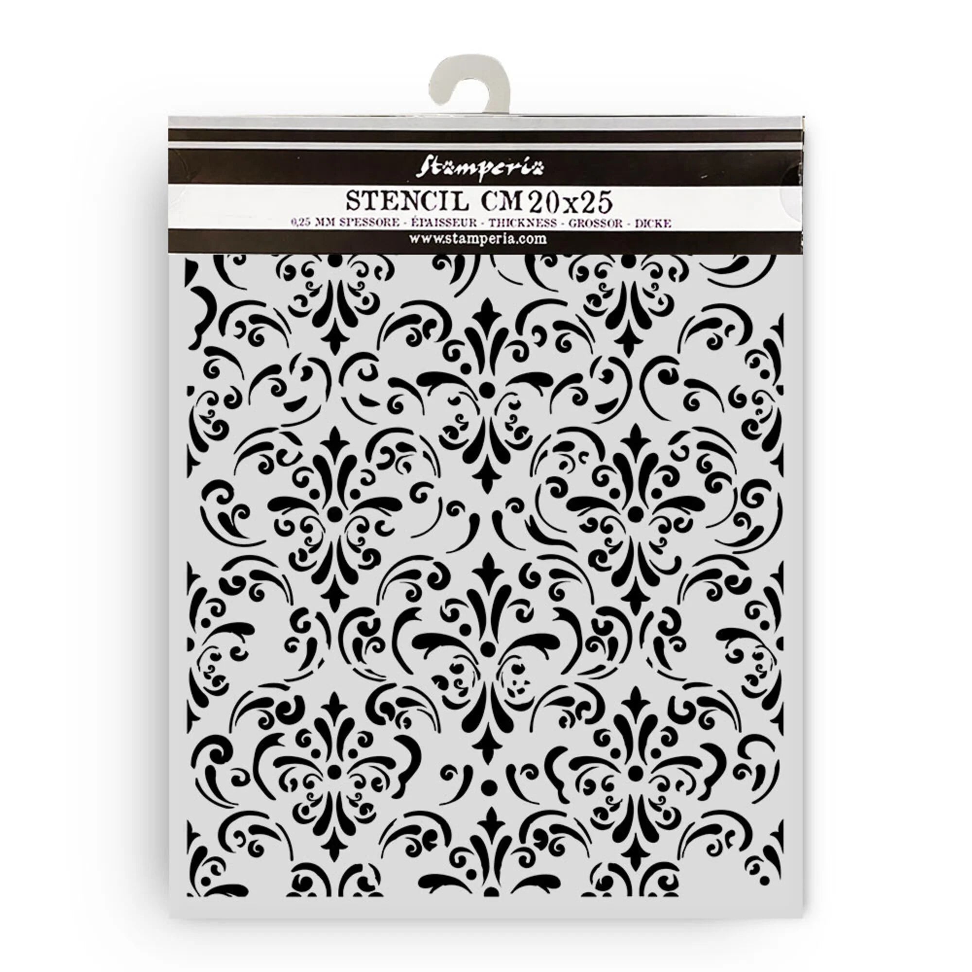 Stamperia - Gardens of time - Thick Stencil 20x25 cm - Wallpaper