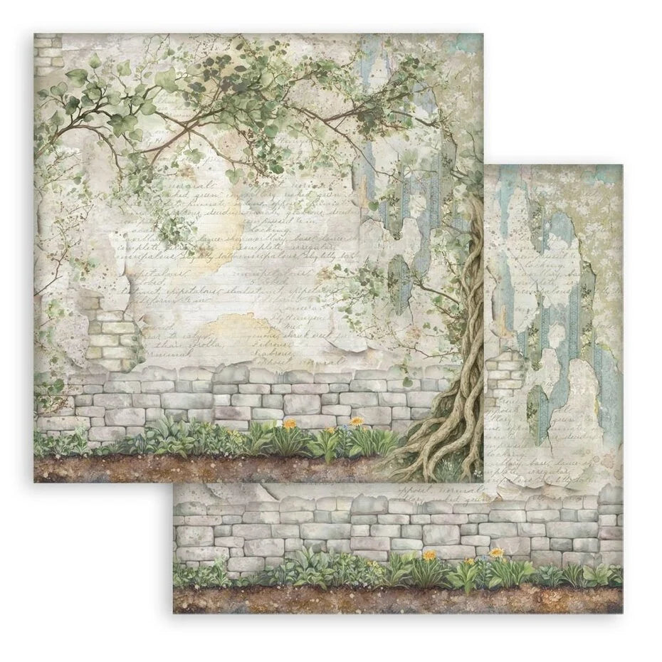 Stamperia - Herbarium Silvae - Maxi Background Selection - Paper Pad - 12 x 12"