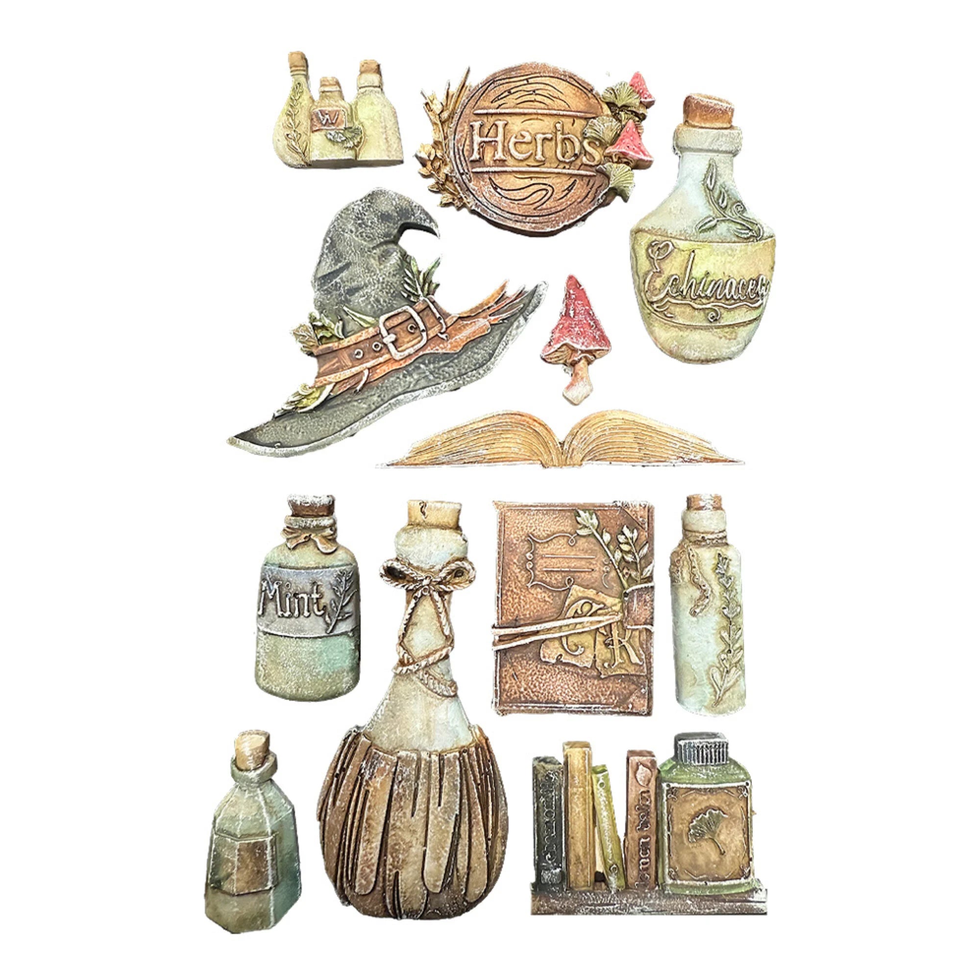 Stamperia  - Herbarium Silvae - Silicon Mould - Alchemy