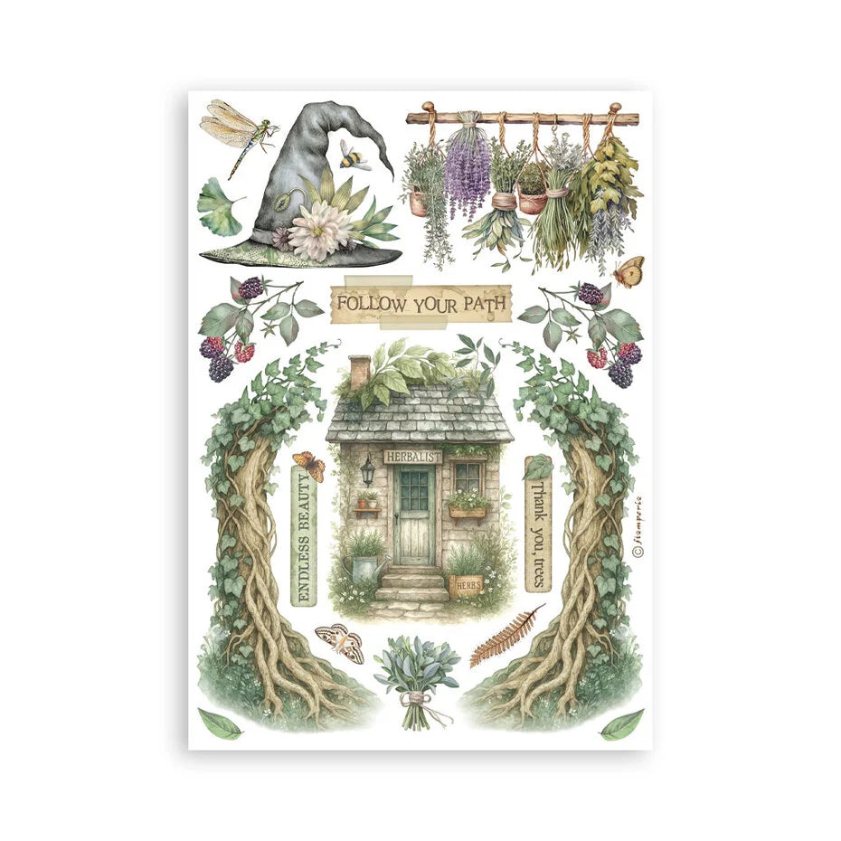 Stamperia - Herbarium Silvae - Washi Pad A5