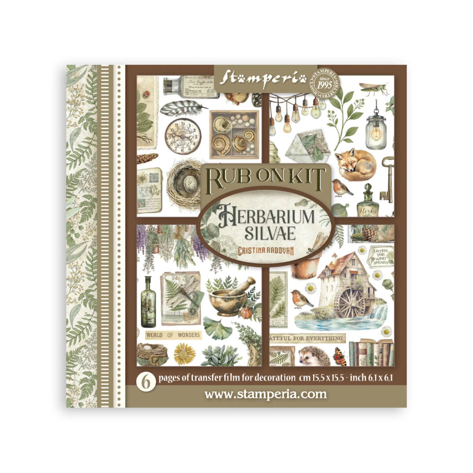 Stamperia - Herbarium Silvae - Rub ons Assortment