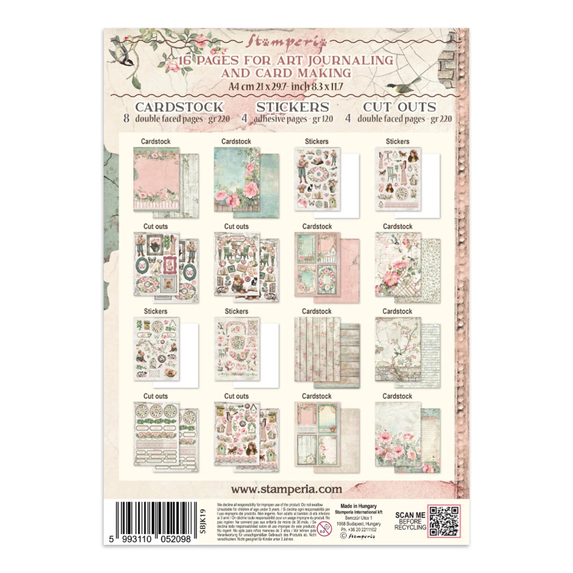 Stamperia - Junk Journal - House of Roses