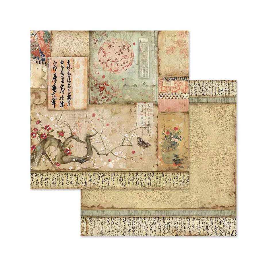 Stamperia  - Oriental Garden - Paper Pad   8 x8"