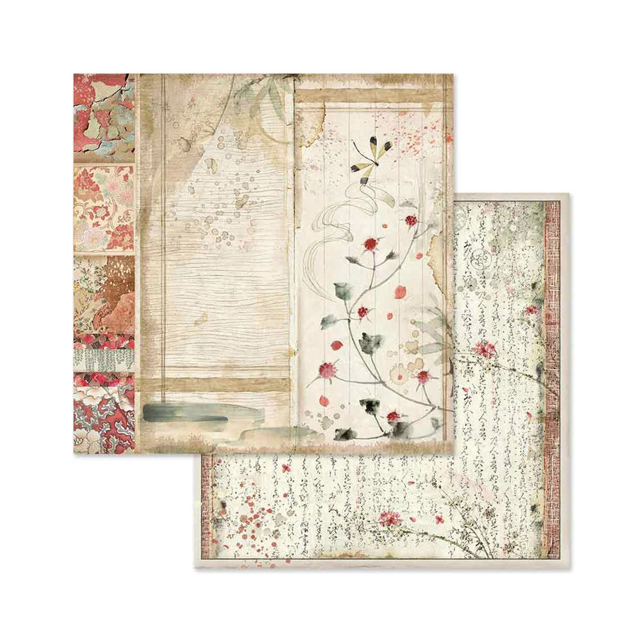 Stamperia  - Oriental Garden - Paper Pad   8 x8"