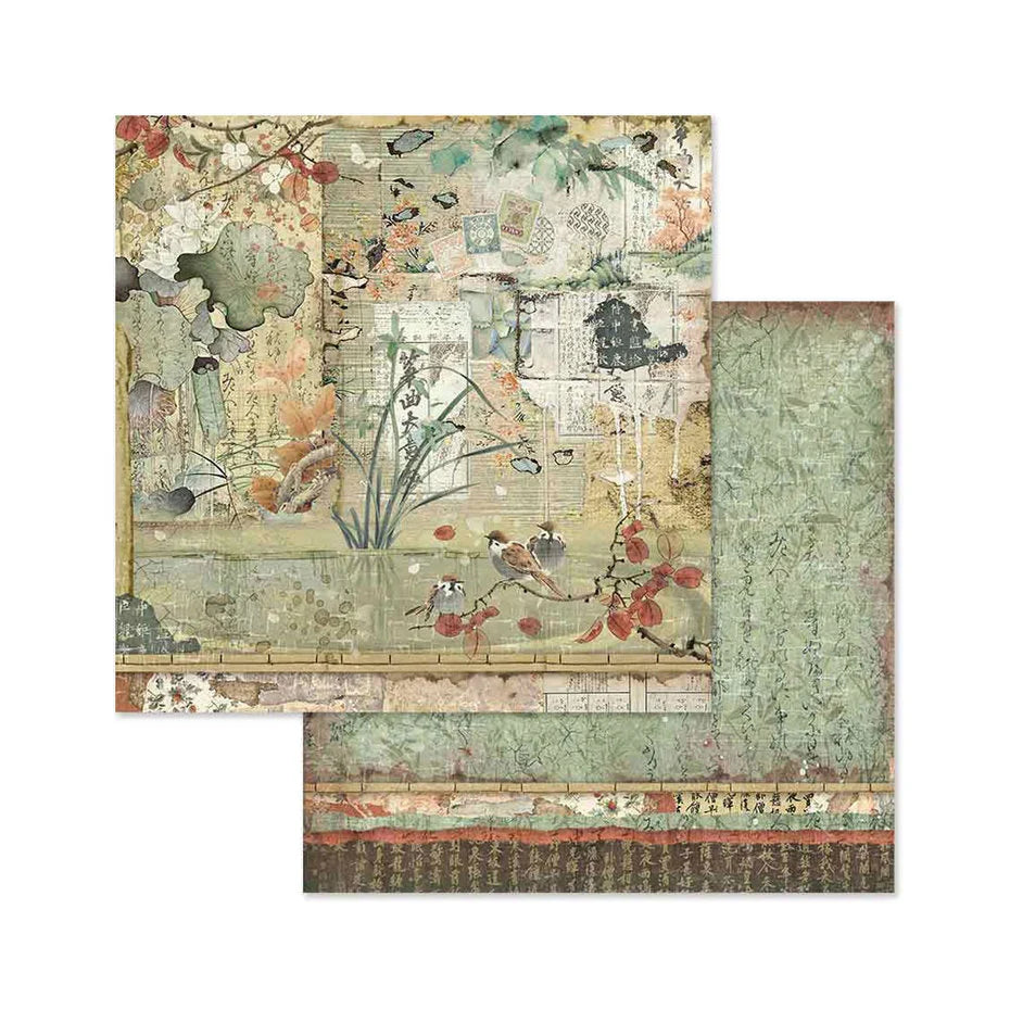 Stamperia  - Oriental Garden - Paper Pad   8 x8"