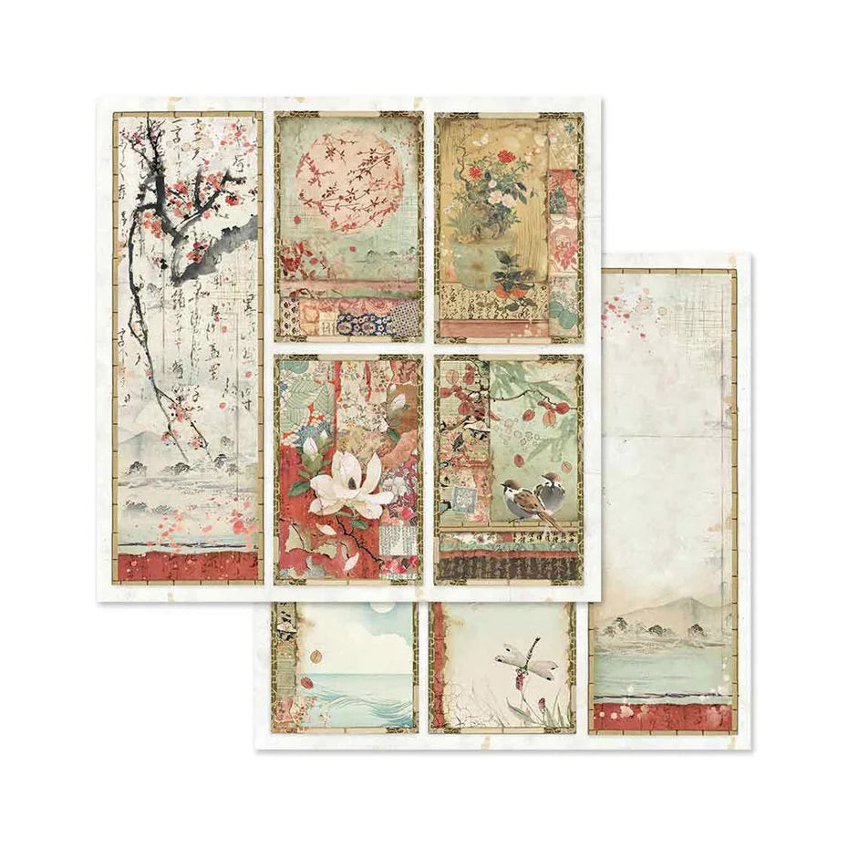 Stamperia  - Oriental Garden - Paper Pad   8 x8"