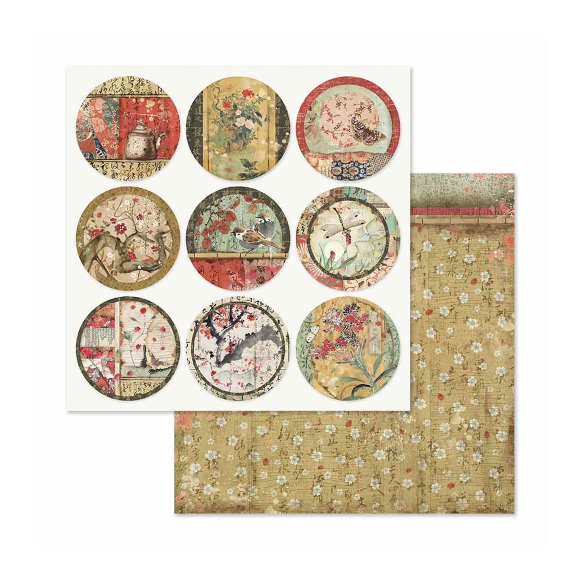 Stamperia  - Oriental Garden - Paper Pad   8 x8"