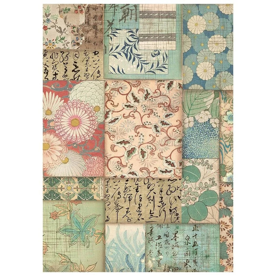 Stamperia - Oriental Garden - Rice paper backgrounds - Rice Paper A6