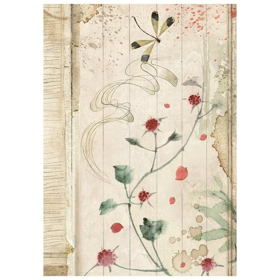 Stamperia - Oriental Garden - Rice paper backgrounds - Rice Paper A6