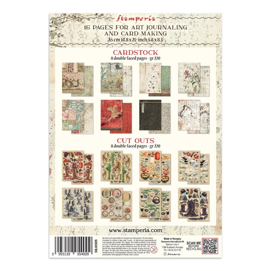 Stamperia - Junk Journal - Oriental Garden - Focus Points - A5