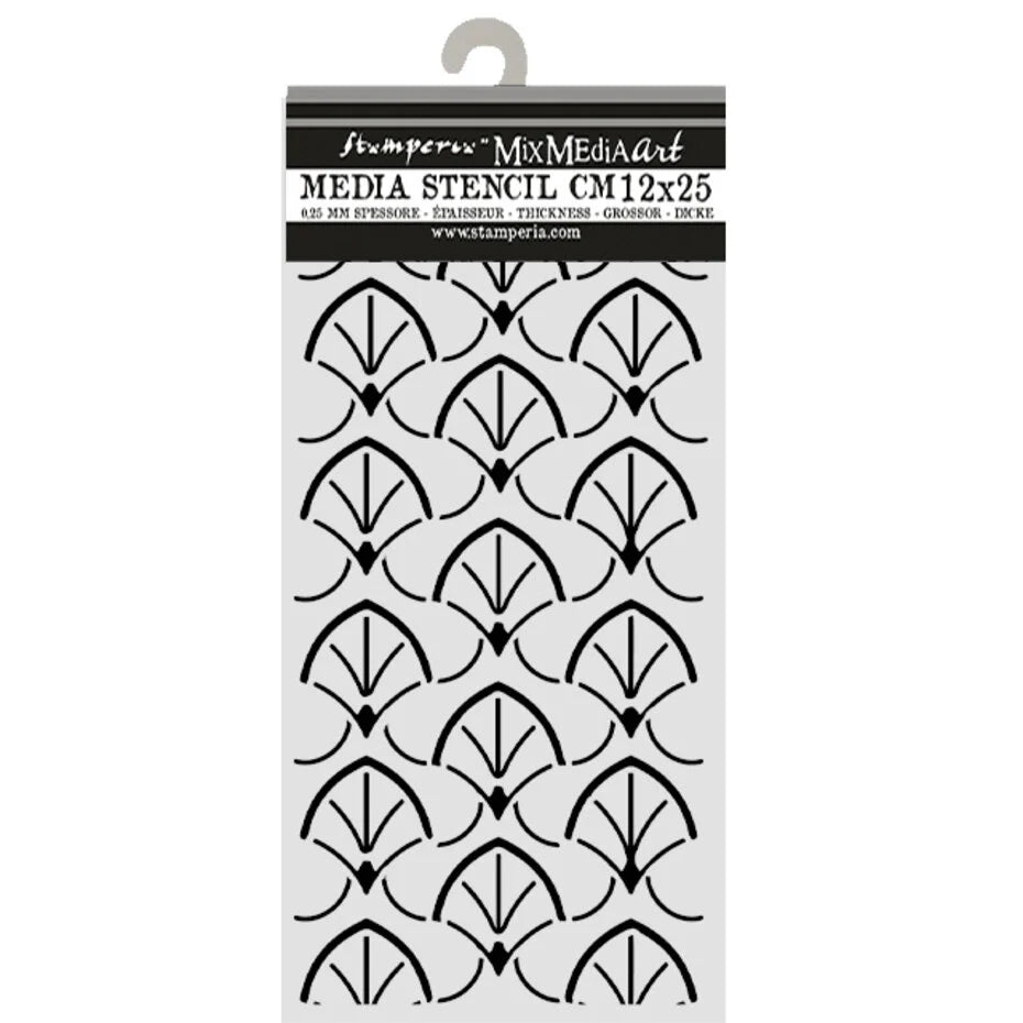 Stamperia - Oriental Garden - Thick Stencil 12x25 cm - Borders
