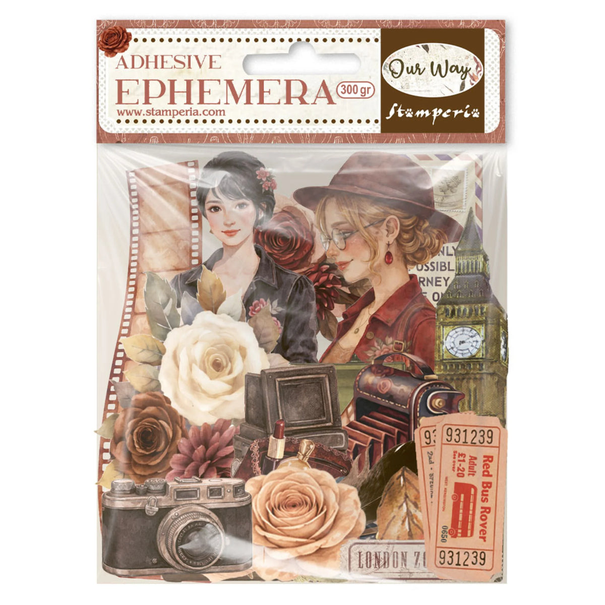 Stamperia  - Our Way - Adhesive Ephemera