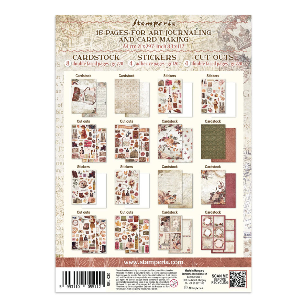 Stamperia - Junk Journal - Our Way - A4