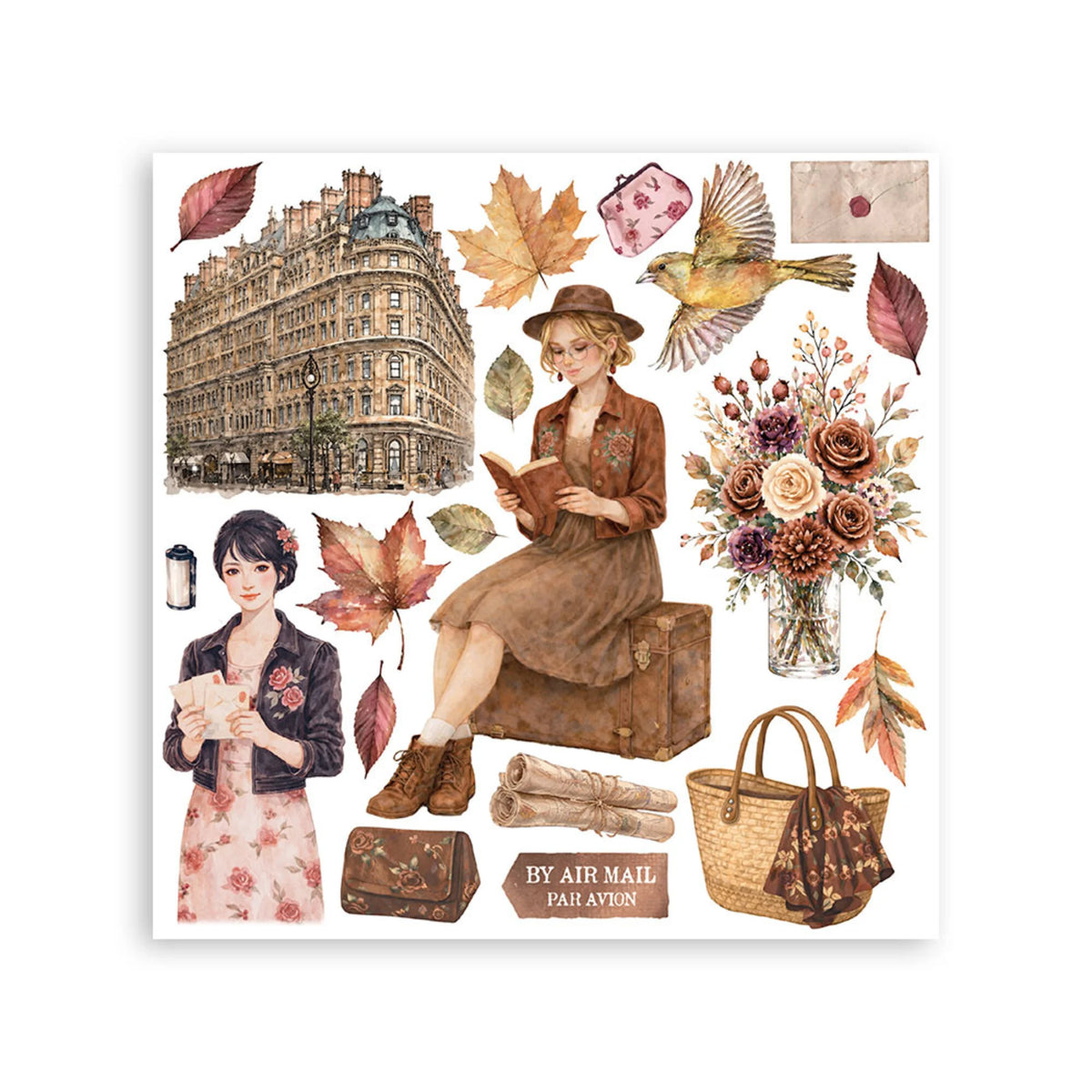 Stamperia - Our Way - Rub On Assortment - 15,5 x 15,5 cm